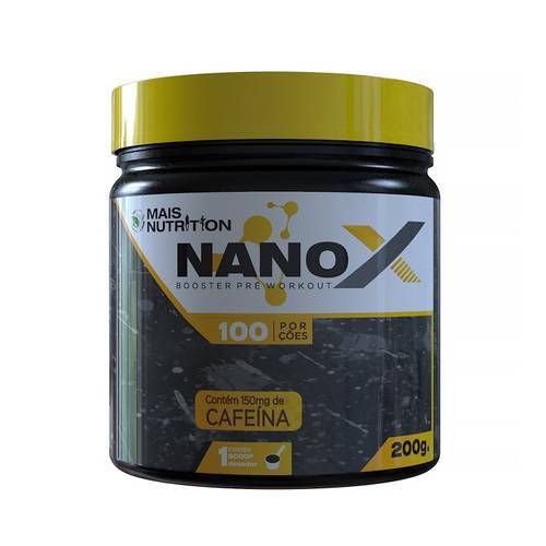Nano X Pre Treino com Beta Alanina 200 G Guarana - Mais Nutrition