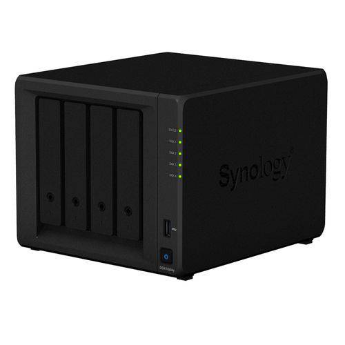 NAS - SATA > Ethernet - Synology Diskstation 4 Baias DS418play (sem Discos)