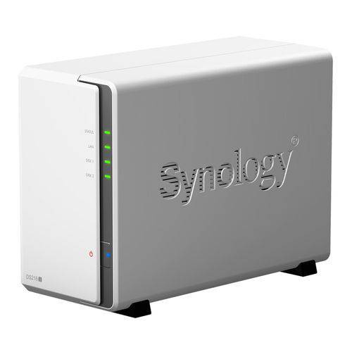 NAS - SATA > Ethernet - Synology Diskstation 2 Baias DS216j (sem Discos)