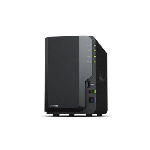 NAS - SATA > Ethernet - Synology Diskstation 2 Baias DS218+ 2GB (sem Discos)