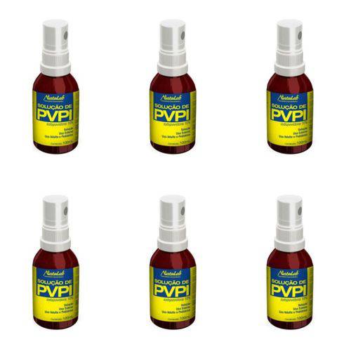 Natulab Solução de Pvpi Spray 100ml (kit C/06)
