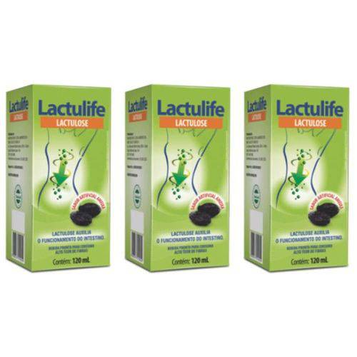Naturelife Lactulife Solução Ameixa 120ml (kit C/03)