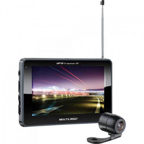 Navegador GPS 5 Tracker III com Camera de RE/TV/RADIO FM GP037 Preto Multilaser