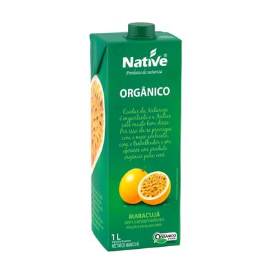 Néctar de Maracujá Orgânico 1L - Native