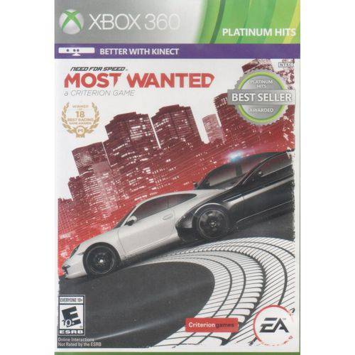 Need For Speed: Most Wanted Platinum Hits - Xbox 360