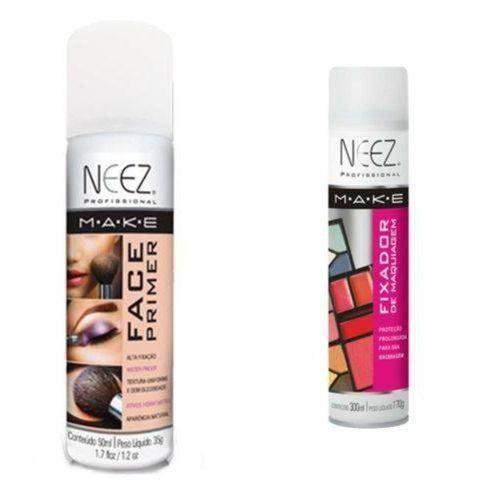 Neez Kit Primer Facial 50ml Fixador de Maquiagem 300ml