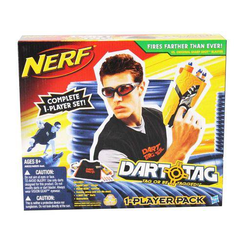 Nerf Dart Tag Kit Completo para 1 Jogador Colete Preto - Hasbro