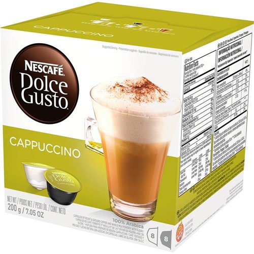 Nescafé Dolce Gusto Cappuccino - 16 Cápsulas (8 Leite + 8 Café) - Nestlé