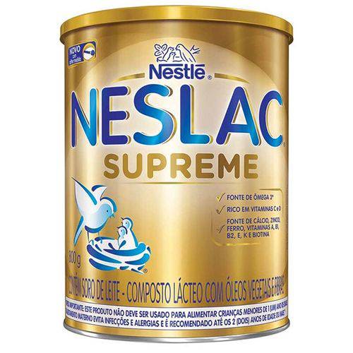 Neslac Supreme Composto Lácteo Infantil Nestlé Lata 800g