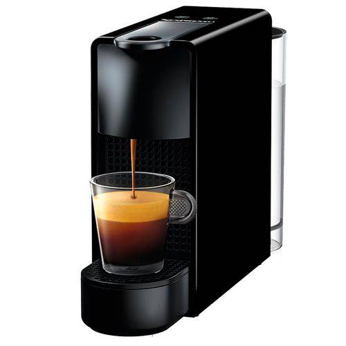 Nespresso Essenza Mini Preta -Espressos e Lungos, Compacta, Desligamento Automático, Kit Boas Vindas