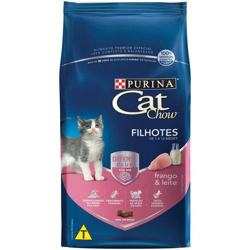 Nestle Purina Cat Chow Racao Seca para Gatos Filhotes Frango e Leite 10.1kg
