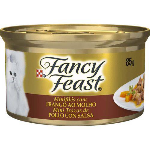 Nestle Purina Fancy Feast Racao Umida para Gatos Adultos Frango ao Molho 85g