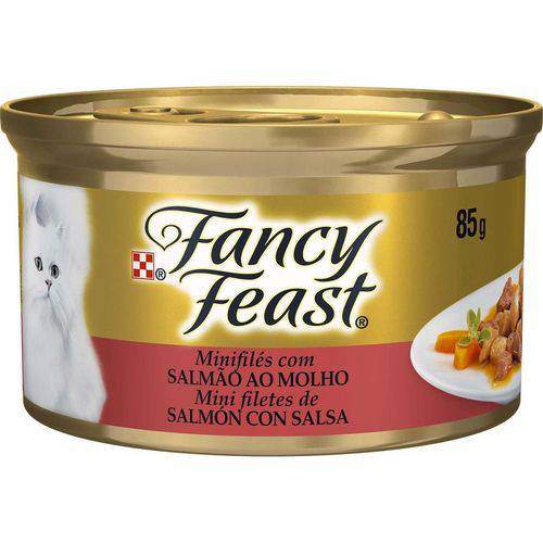 Nestle Purina Fancy Feast Racao Umida para Gatos Adultos Sal Mão ao Molho 85g