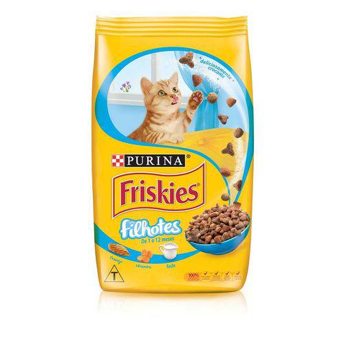 Nestle Purina Friskies Racao Seca para Gatos Filhotes Frango. Cenoura e Leite 1kg