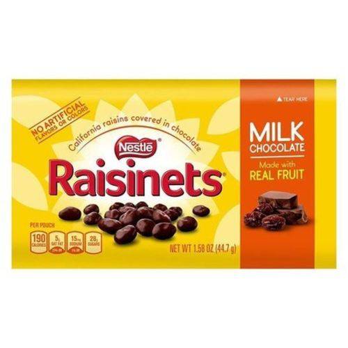 Nestlé Raisinets - Uvas Passa Cobertas com Chocolate ao Leite (44,7g)