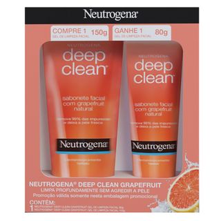 Neutrogena Deep Clean Kit - 2 Sabonetes Faciais Grapefruit Kit