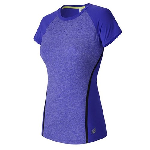 New Balance | Camiseta Trinamic Short Sleeve Top Feminina Roxa - M