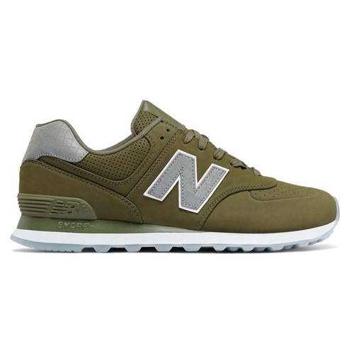 New Balance | Tênis 574 Synthetic Casual Masculino Verde - 43