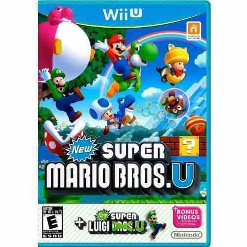New Super Mario U + Super Luigi Nintendo Wii-u Original Novo