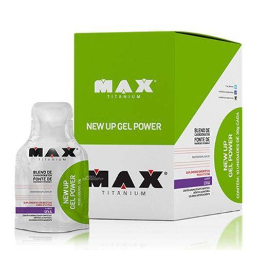 New Up Gel Power 10 Sachês - Max Titanium