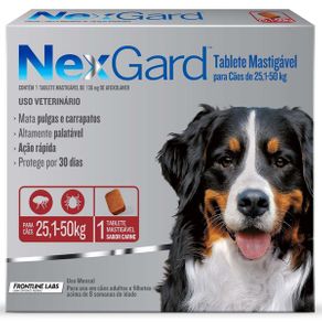NexGard 136 Mg - Cães de 25,1 a 50 Kg Caixa com 1 Tablete