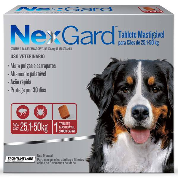 NexGard - Cães 25,1 a 50kg