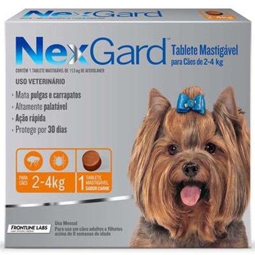 Nexgard P 2 a 4 Kg 1 Comprimido