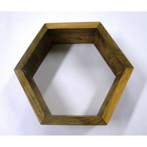 Nicho Colmeia Rústico Hexagonal 30x9,5cm Várias Cores