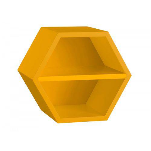 Nicho Hexagonal 1 Prateleira Favo Maxima Amarelo