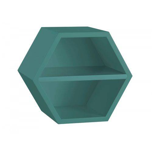 Nicho Hexagonal 1 Prateleira Favo Maxima Azul Claro