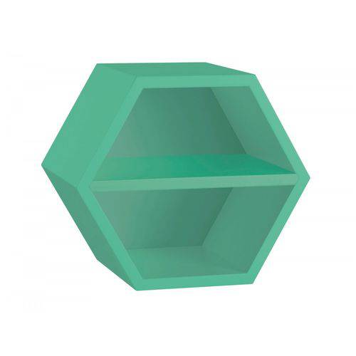 Nicho Hexagonal 1 Prateleira Favo Maxima Verde Anis