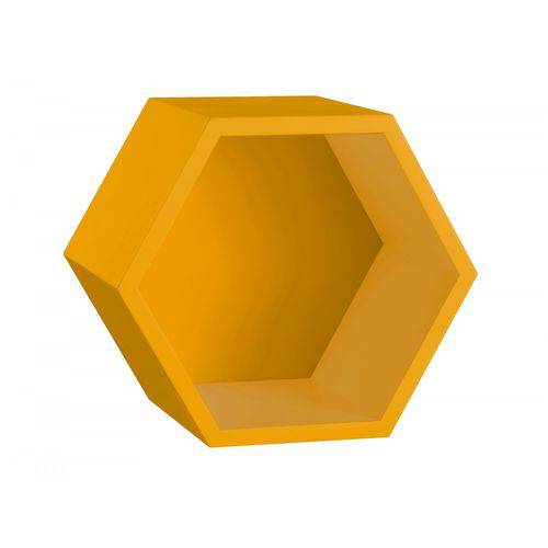 Nicho Hexagonal Mdf Favo Maxima Amarelo