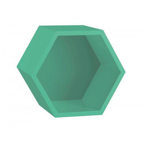 Nicho Hexagonal Mdf Favo Maxima Verde Anis