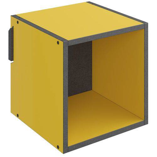 Nicho Quadrado Decorativo Mov Amarelo - Be Mobiliário