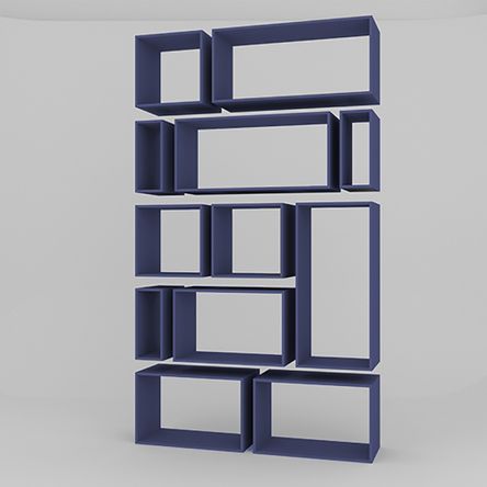 Nichos Decorativos Cube _c Azul Marinho
