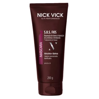 Nick & Vick Pro-Hair S.O.S Fios Abssinia e Quinoa - Máscara de Reconstrução 200g