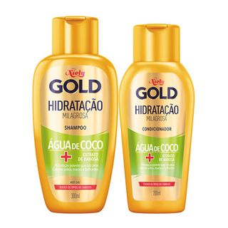 Niely Gold Hidratação Poderosa Água de Coco Kit - Shampoo + Condicionador Kit