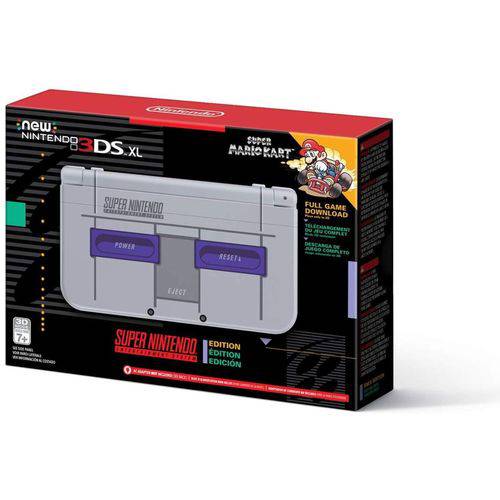 Nintendo New 3DS XL Super NES Edition C/ Mario Kart