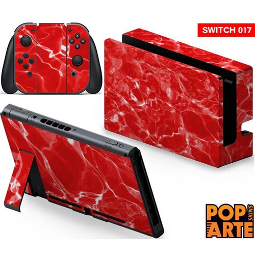 Nintendo Switch Skin - Aquático Água Vermelha Adesivo Brilhoso