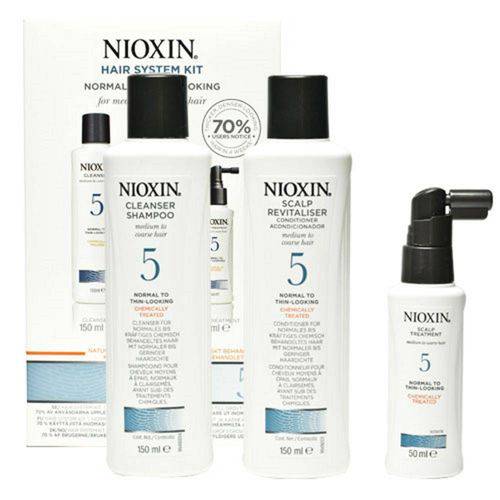 Nioxin 5 System Kit para Cabelo Normal a Espesso