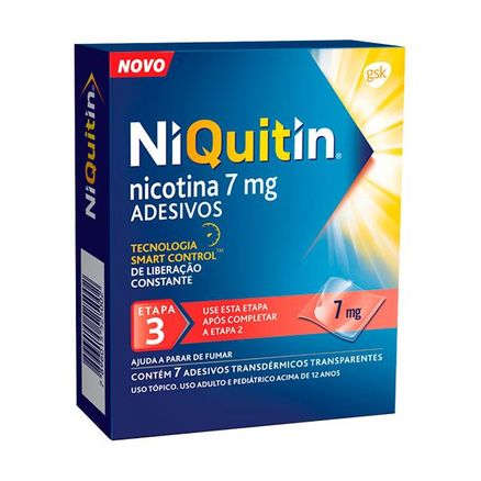 Niquitin Clear 7mg 7 Adesivos Transdérmicos Transparentes