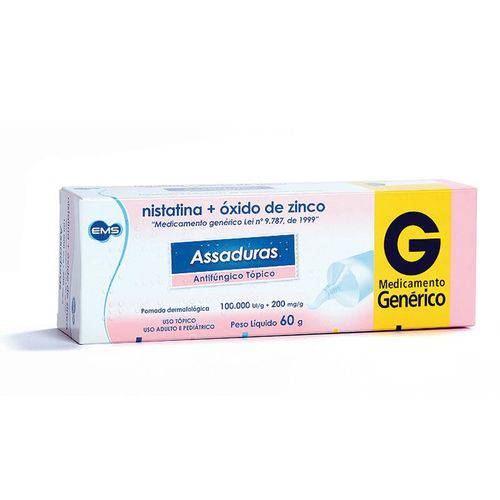Nistatina + Óxido de Zinco - 60gr (Ems) Genérico Dermodex Tratamento