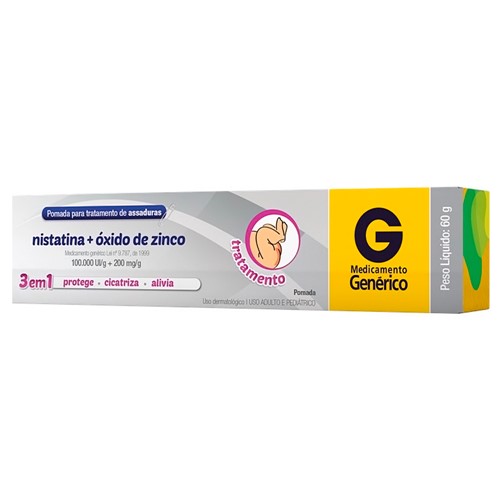 Nistatina + Óxido de Zinco Cimed Genérico Pomada 60g