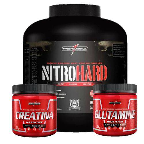 Nitro Hard 2,3KG + Creatina + Glutamina