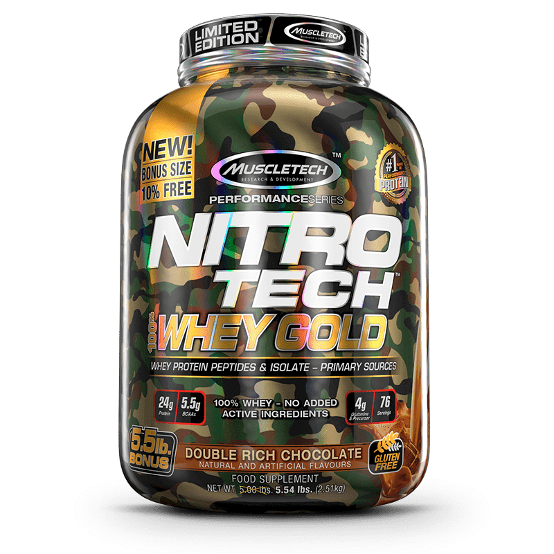 Nitro Tech 100% Whey Gold (2500g) MuscleTech-Vanilla Funnel Cake
