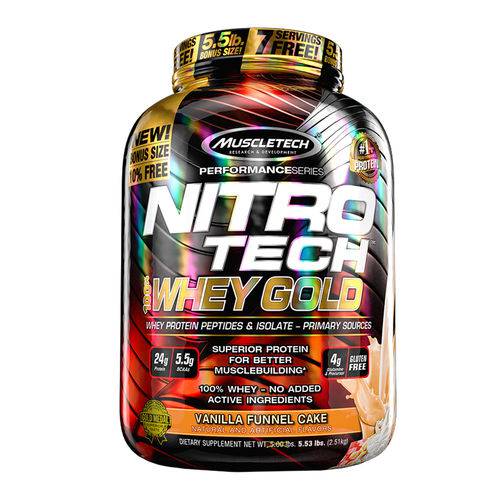 Nitro Tech 100% Whey Gold (2,51kg) - Muscletech