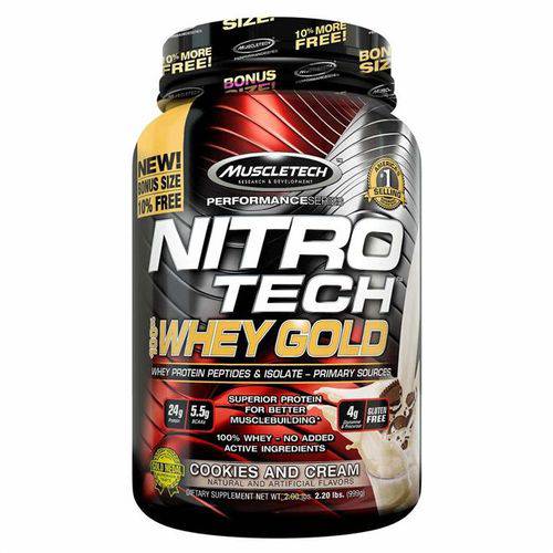 Nitro Tech 100% Whey Gold (999g) - Muscletech