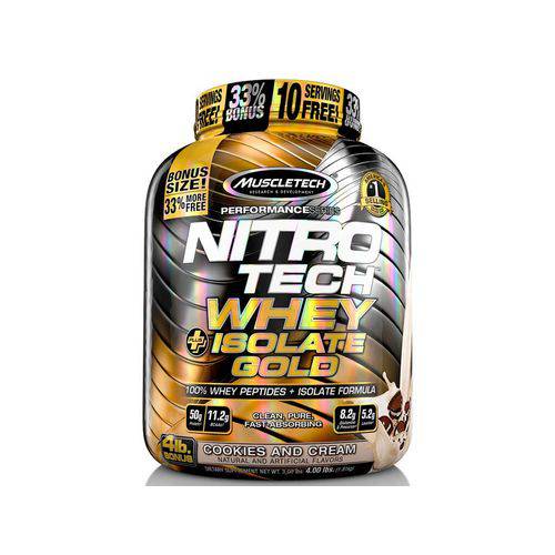 Nitro Tech Whey Gold Isolate Muscletech 1,81Kg Cookies
