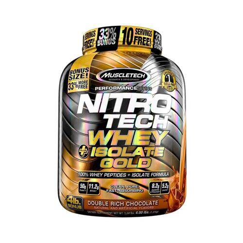 Nitro Tech Whey Isolate Gold 1,81kg - Chocolate Duplo - Muscletech