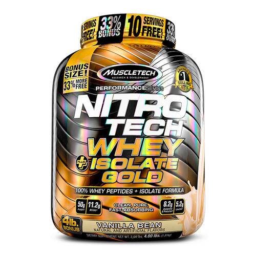 Nitro Tech Whey Isolate Gold - 4 Lb - Muscletech